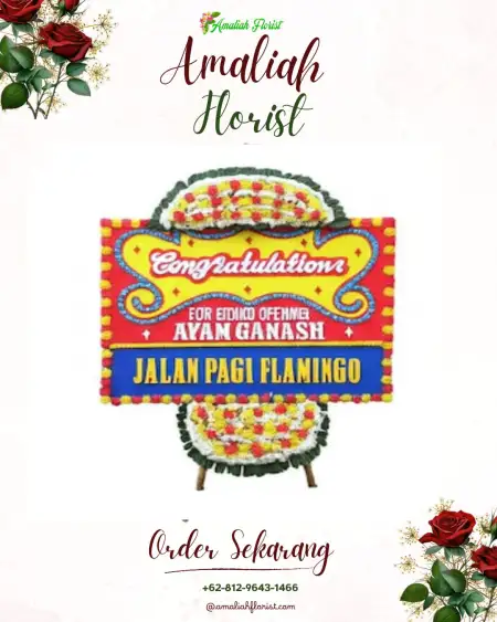 Sewa Papan Bunga Berugenjang